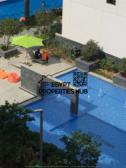 Rent Inside compound waterway fully equipped apartment with Pools view